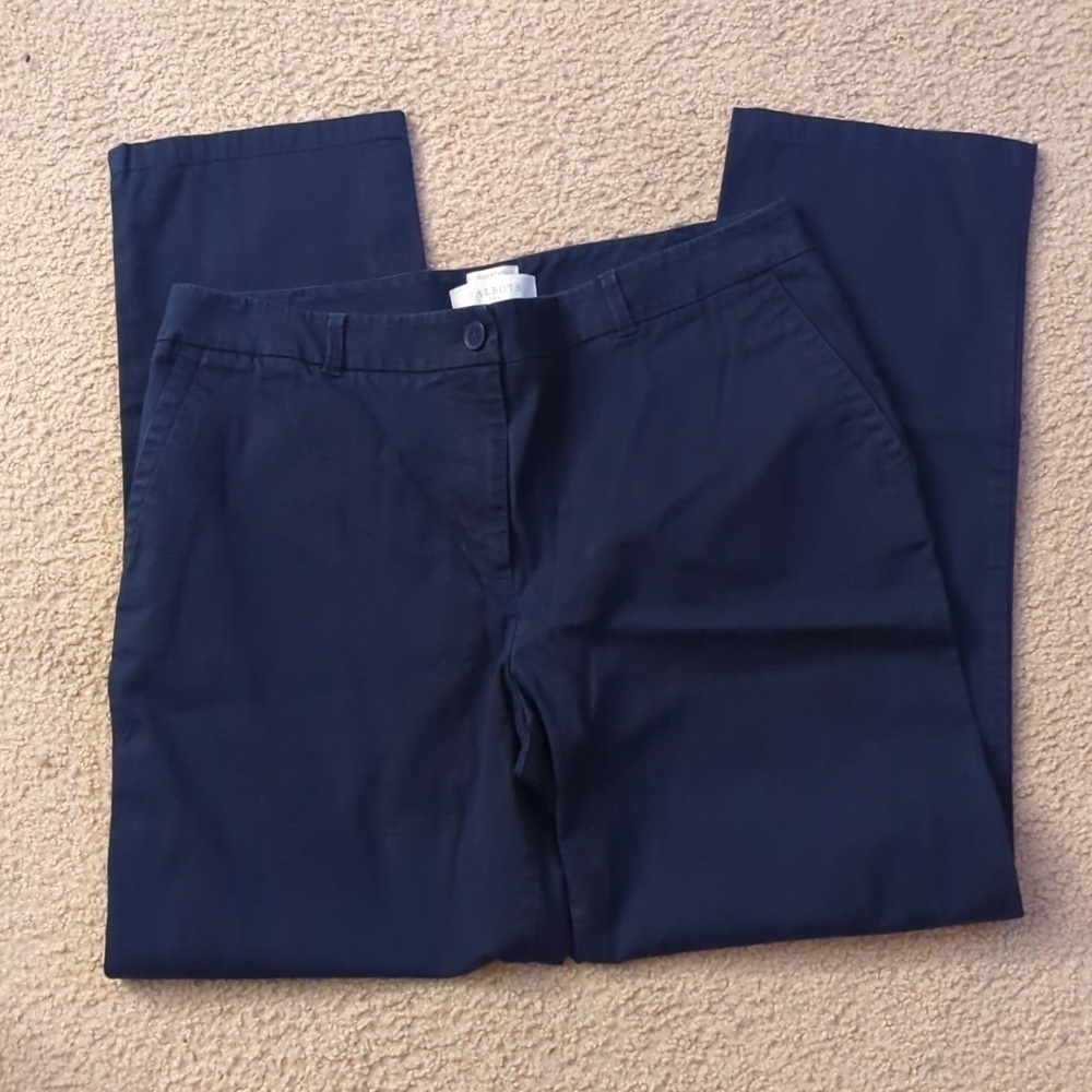 Talbots Signature Blue Boot Cut Business Professional Pants Size 12